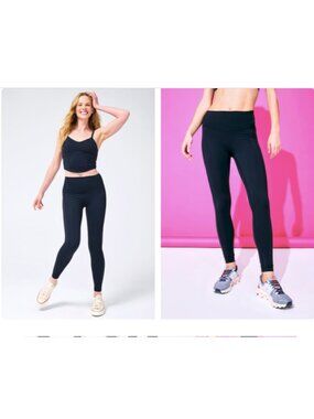 Terez Action Leggings in Jet Black XS